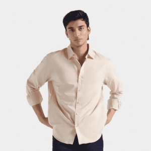 Basic Cotton OffWhite Shirt