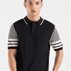 Tipped Collar Polo Shirt
