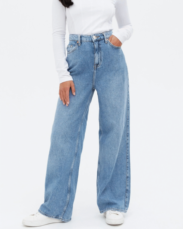 High Waisted Wide Leg Jeans